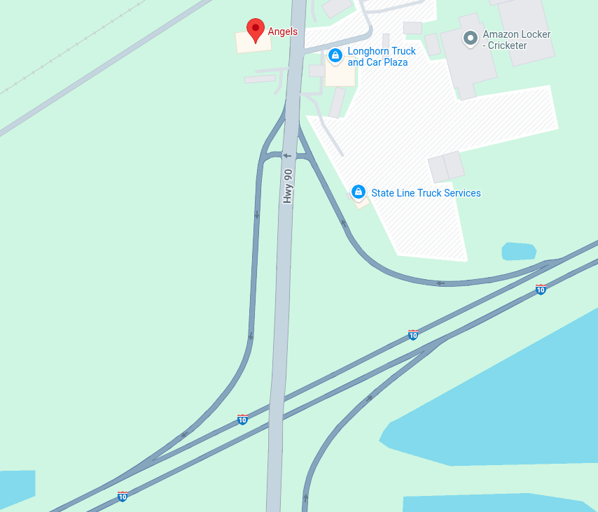 Angels Cabaret and Cigar Bar map