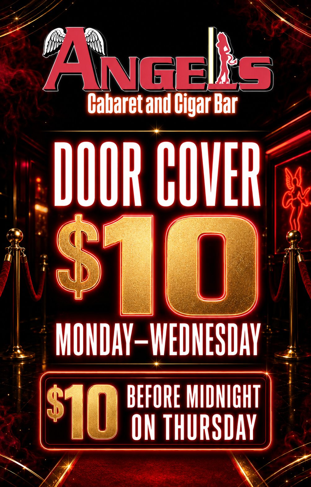 $10 door cover flyer