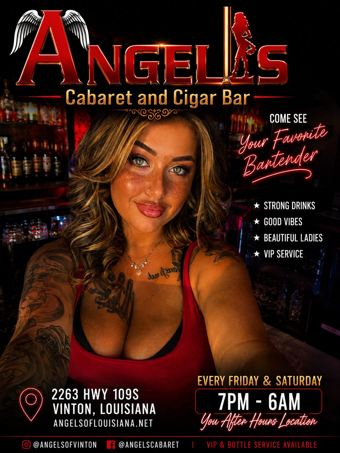 Come see your favorite bartender flyer